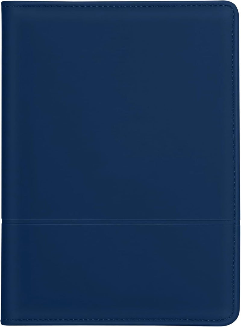 Gorbado Mini Padfolio/Junior Portfolio Folder Case, Business A5 Binder Organizer Notepad for Men Women, 5 x 8 Writing Pad Included, Navy Blue. - Image 2